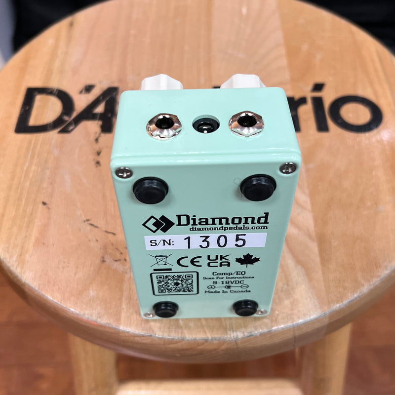 USED DIAMOND PEDALS Comp/EQ Effect Pedal, Surf Green w/ Box