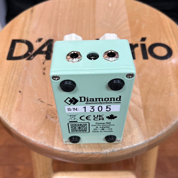 USED DIAMOND PEDALS Comp/EQ Effect Pedal, Surf Green w/ Box