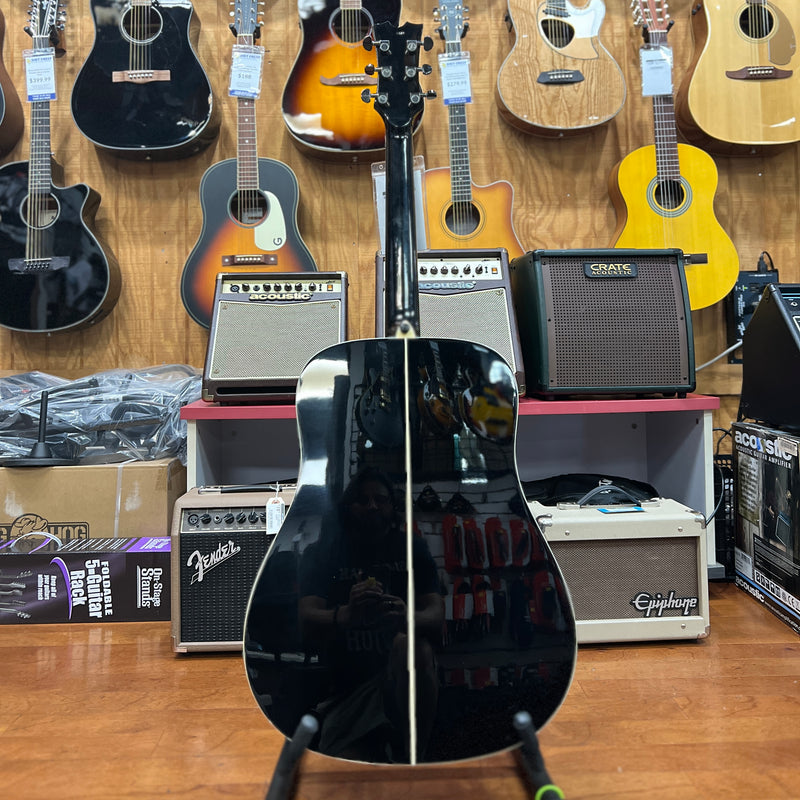 USED Dean AXS Mahogany Dreadnought, Classic Black