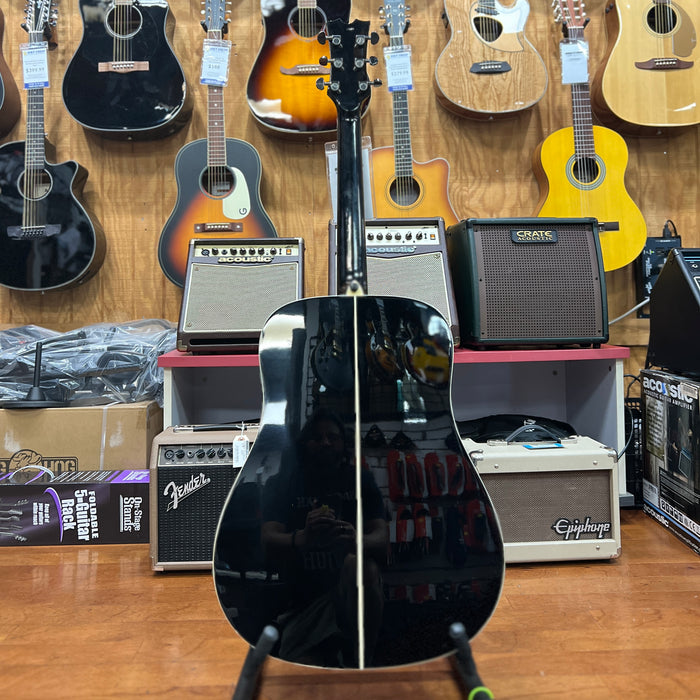 USED Dean AXS Mahogany Dreadnought, Classic Black