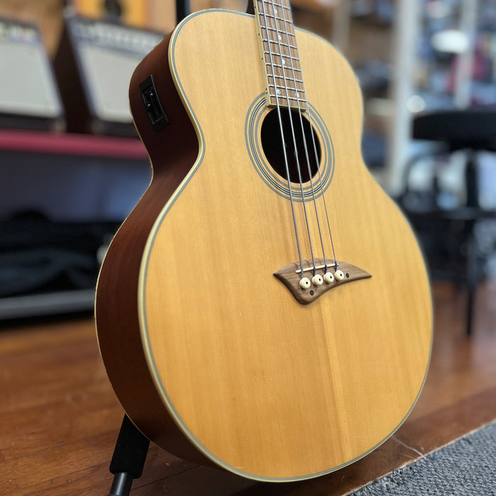 USED Dean Playmate Acoustic-Electric Bass, Natural