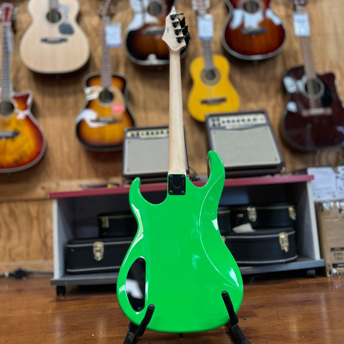 USED Dean Zone 4-String Electric Bass, Nuclear Green