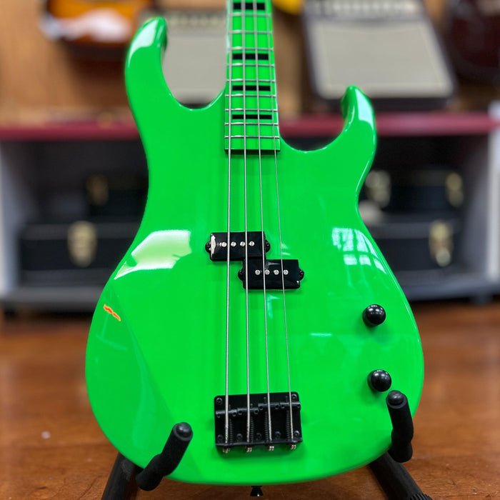 USED Dean Zone 4-String Electric Bass, Nuclear Green