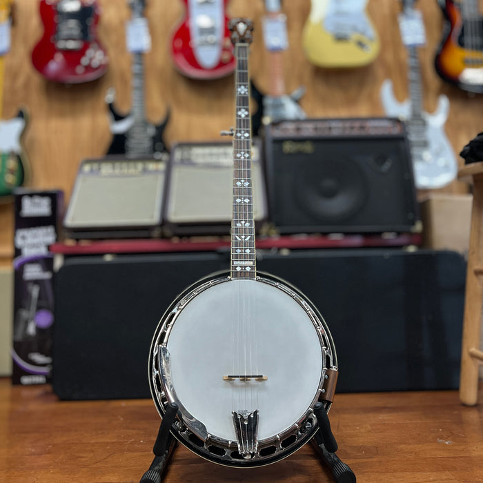 USED Deering Goodtime Banjo, 5-String Open Back, Natural w/ Bag