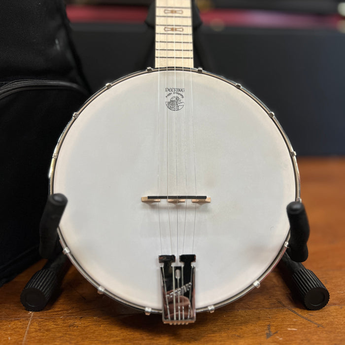 USED Deering Goodtime Banjo, 5-String Open Back, Natural w/ Bag
