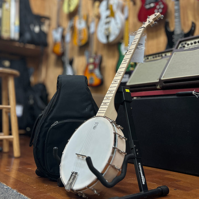 USED Deering Goodtime Banjo, 5-String Open Back, Natural w/ Bag