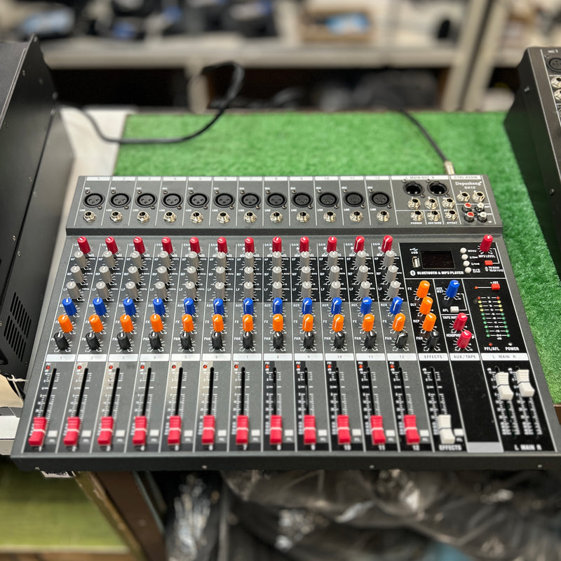 USED Depusheng 12 Channel Mixer Mixing Console With USB