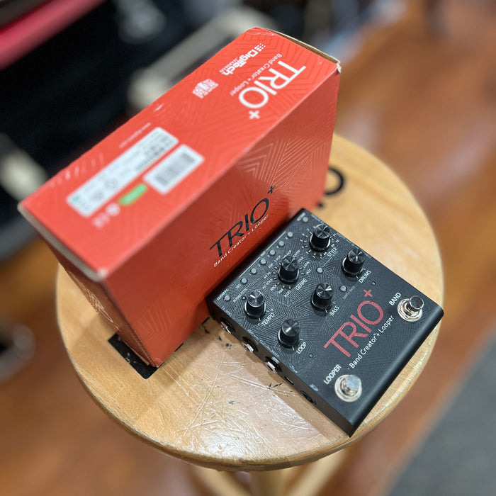 USED Digitech Trio+ Band Creator + Looper Pedal w/ Box & PSU