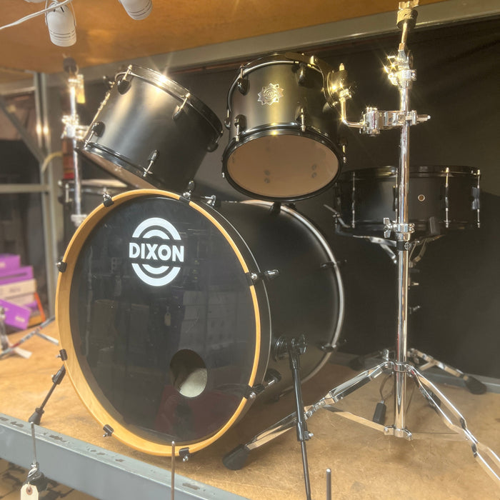 USED Dixon Demon Series 5-Piece Drum Kit - Black Matt