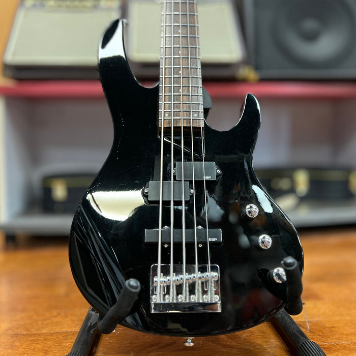 USED ESP LTD B-55  5-String Electric Bass, Black
