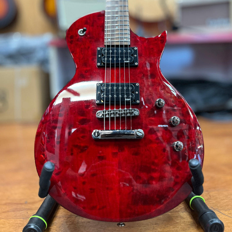 USED ESP LTD EC-100 QM Electric Guitar - See Thru Black Cherry