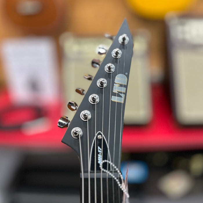 USED ESP LTD MH-17 7-String Electric Guitar, Black