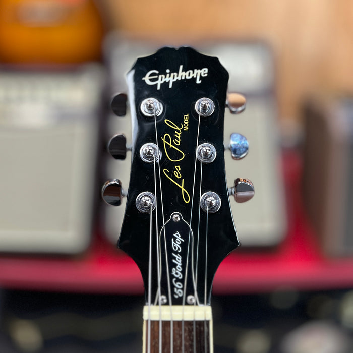 USED Epiphone 56 Gold Top Les Paul P90 Guitar w/ Gator Bag