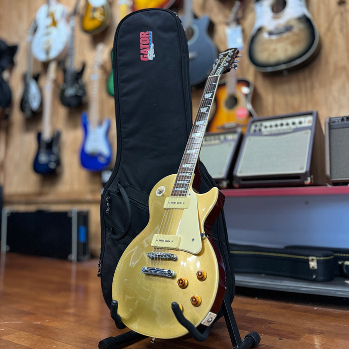 USED Epiphone 56 Gold Top Les Paul P90 Guitar w/ Gator Bag