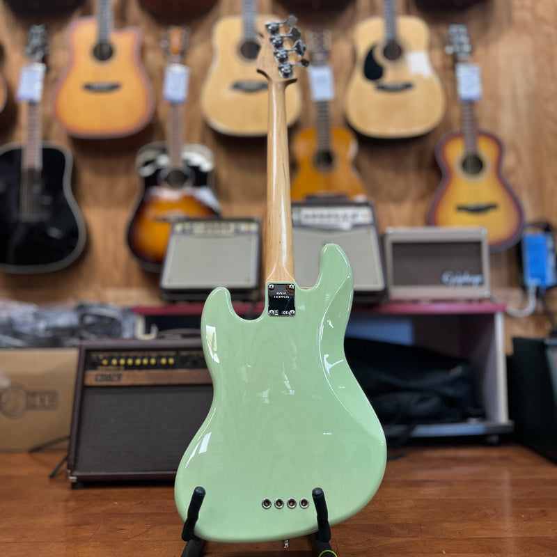 USED Fender 2011 Mark Hoppus Signature Jazz Bass, Surf Green w/HSC (MX11169620)