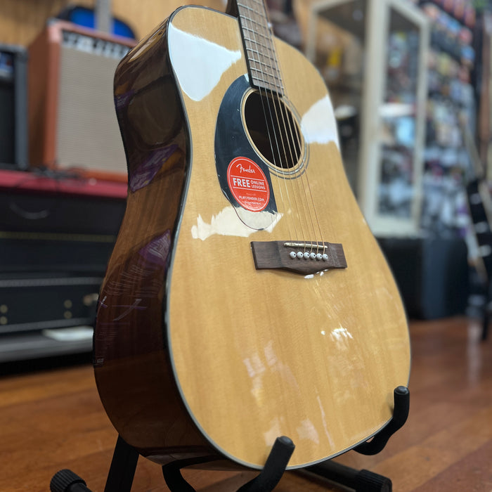 USED Fender CD-60S LH Dreadnought Left-Handed Acoustic Guitar, Natural