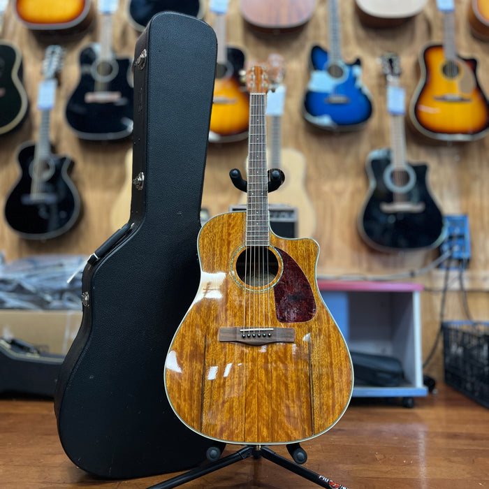 USED Fender CD220CE All Dao Acoustic Electric Guitar, Natural w/ HSC