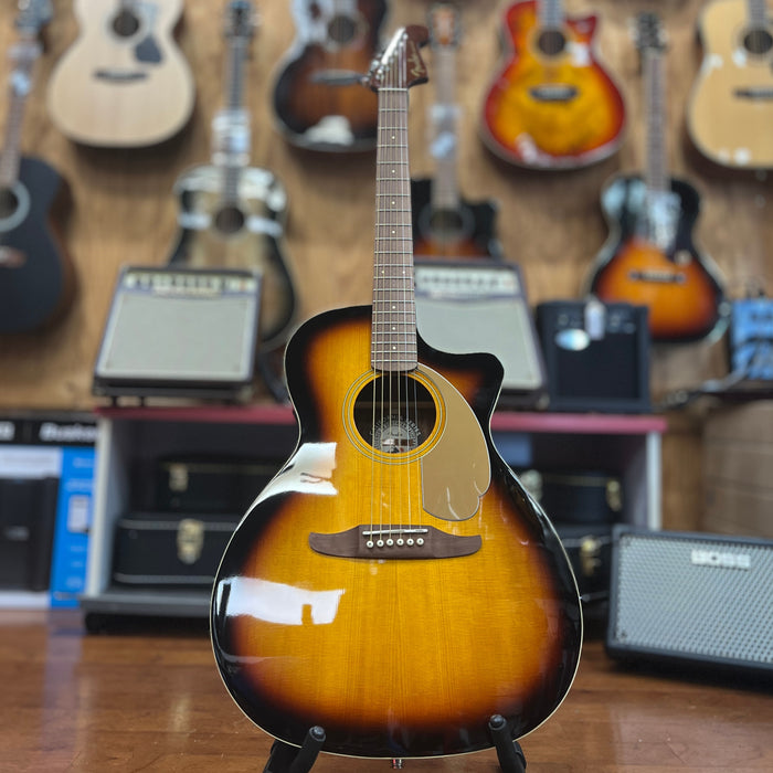 USED Fender California Newporter Player Acoustic-Electric Guitar, Sunburst