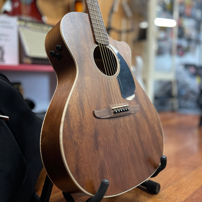 USED Fender California Newporter Special All-Mahogany Acoustic-Electric Guitar w/ Deluxe Gig Bag