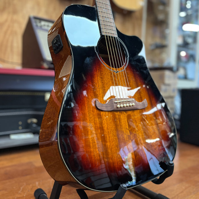 USED Fender DE FA-325CE Dao Exotic Acoustic Electric Guitar, 3-Color Sunburst
