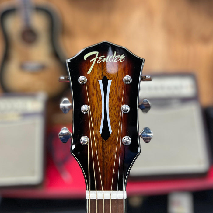 USED Fender DE FA-325CE Dao Exotic Acoustic Electric Guitar, 3-Color Sunburst