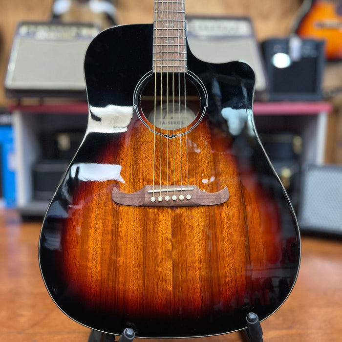 USED Fender DE FA-325CE Dao Exotic Acoustic Electric Guitar, 3-Color Sunburst