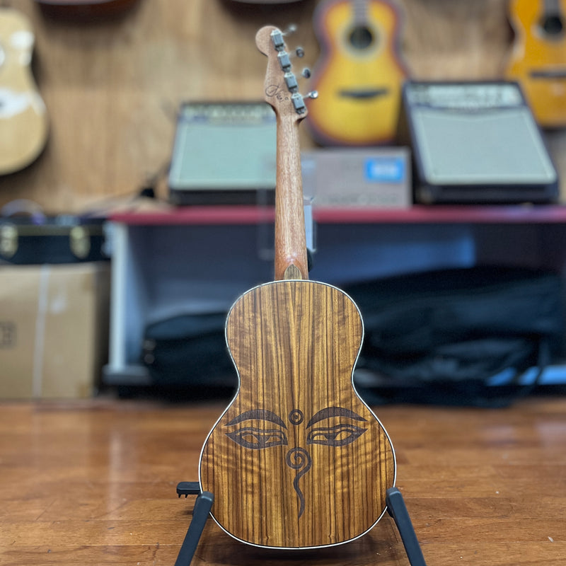 USED Fender Dhani Harrison Signature Ukulele w/ Bag, Sapphire Blue-Dirt Cheep