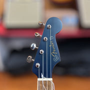 USED Fender Dhani Harrison Signature Ukulele w/ Bag, Sapphire Blue-Dirt Cheep