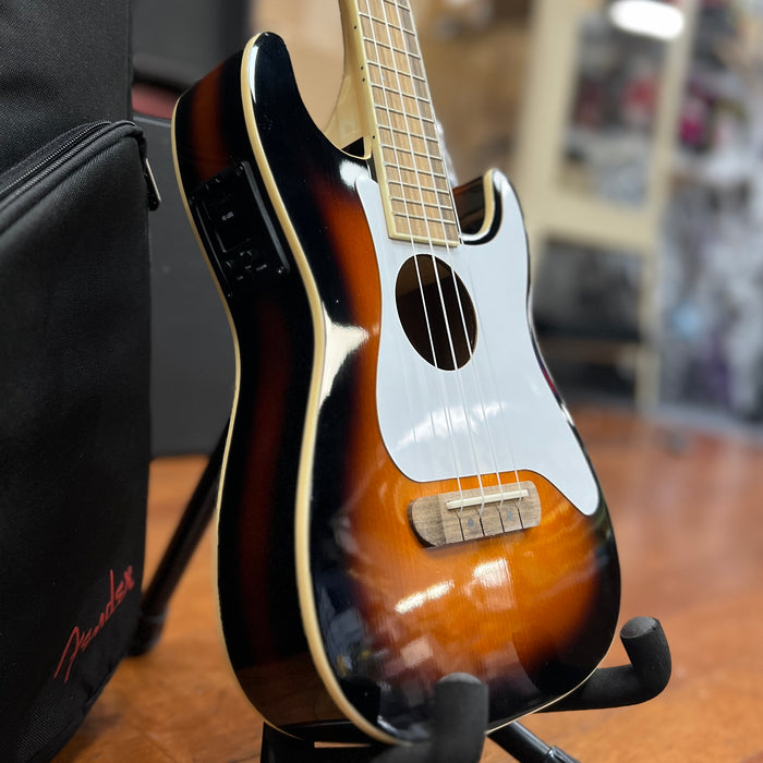 USED Fender Fullerton Strat Uke SB/ With Bag