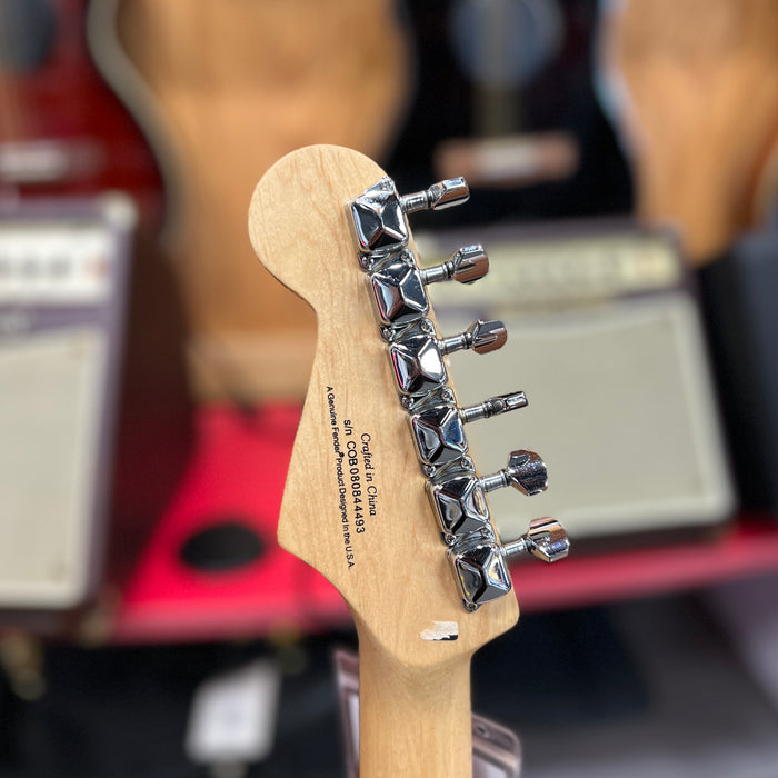 USED Fender MIM HSS Stratocaster with Fender Bag, Black