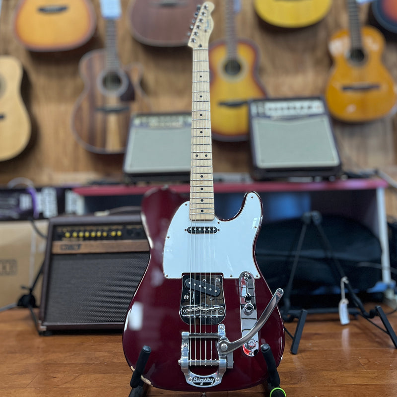 USED  Fender Mexican Standard Telecaster w/ Bigsby, Midnight Wine