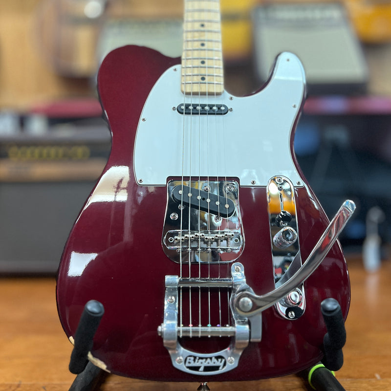USED  Fender Mexican Standard Telecaster w/ Bigsby, Midnight Wine