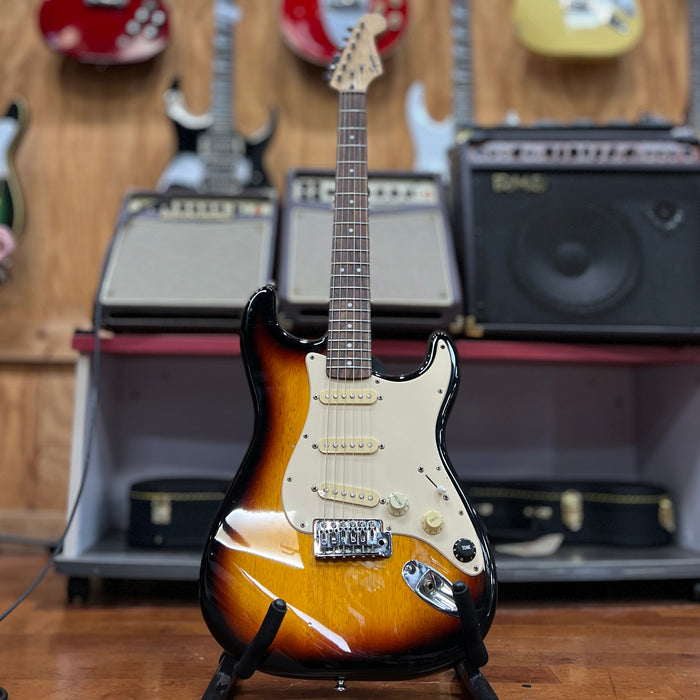 USED Fender Squier Bullet Stratocaster Electric Guitar, Sunburst