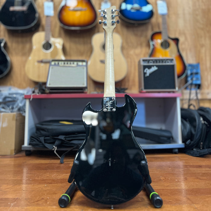USED First Act 222 Double-Cut Electric Guitar, Black