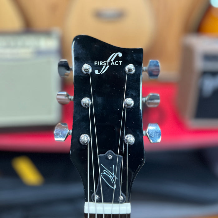 USED First Act 222 Double-Cut Electric Guitar, Black