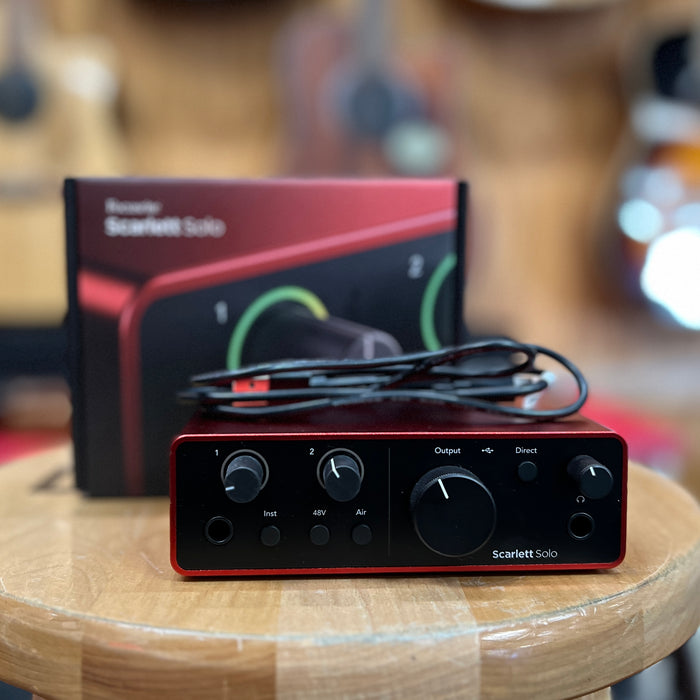USED Focusrite Scarlett Solo Gen 4 USB Audio Interface