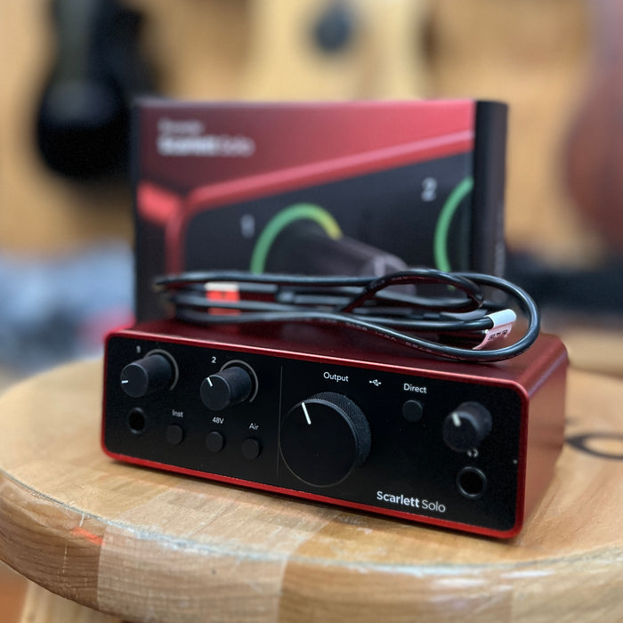 USED Focusrite Scarlett Solo Gen 4 USB Audio Interface