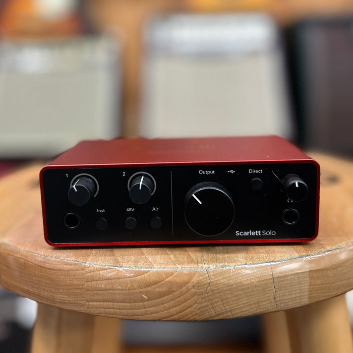 USED Focusrite Scarlett Solo Gen 4 USB-C Audio Interface