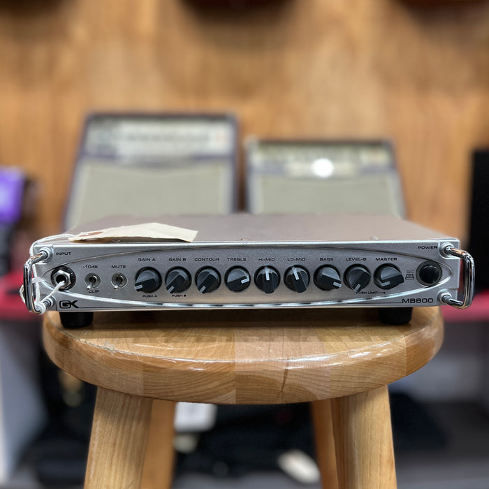 USED Gallien-Krueger MB800 800-Watt Ultra Light Bass Head w/ Speakon Cable