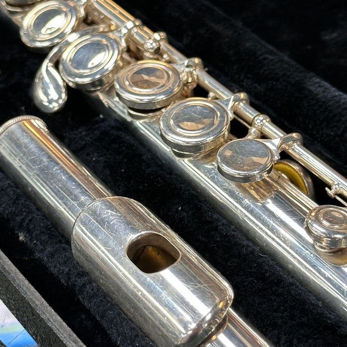 USED Gemeinhardt 52SP Silver-plated Student Flute Outfit, Made in USA