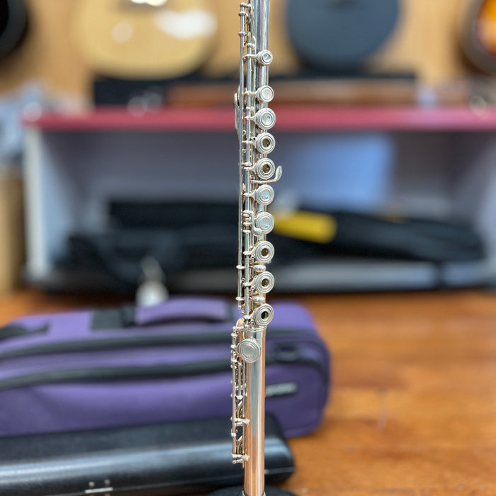 USED Gemeinhardt KG Special Open Hole Flute Outfit, Solid Silver, Serial # 99063