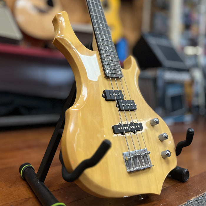 USED Glarry 4-String Electric Bass Guitar, Natural