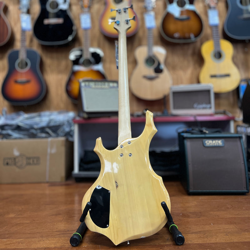 USED Glarry 4-String Electric Bass Guitar, Natural