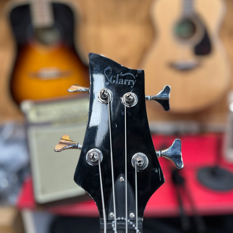 USED Glarry 4-String Electric Bass Guitar, Natural