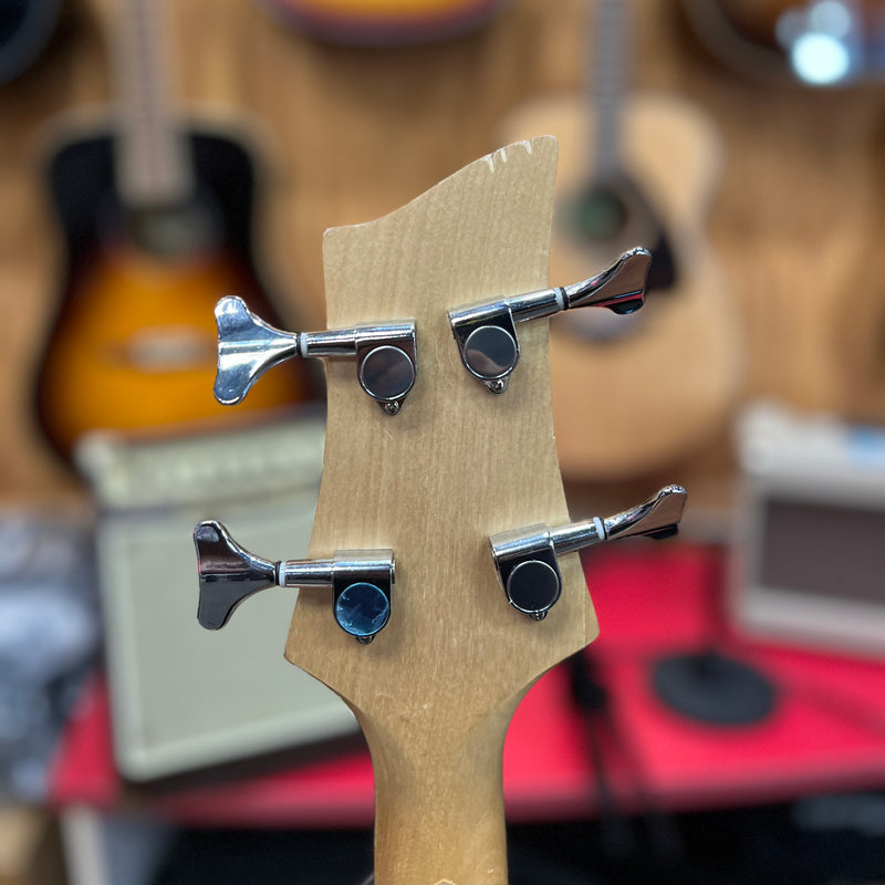 USED Glarry 4-String Electric Bass Guitar, Natural
