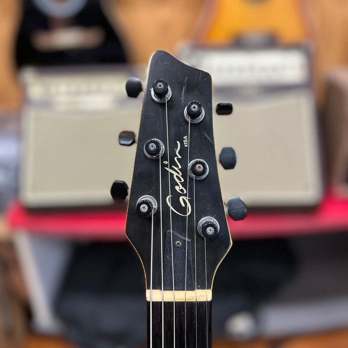 USED Godin xtSA Multi-Voice Electric Guitar, Light Burst