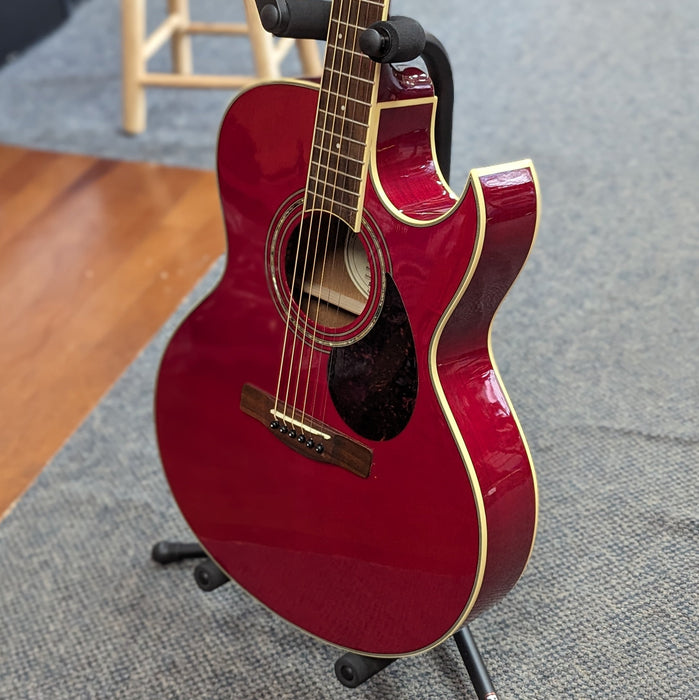 USED Greg Bennett By Samick TMJ-5CE Acoustic-Electric Guitar, Red