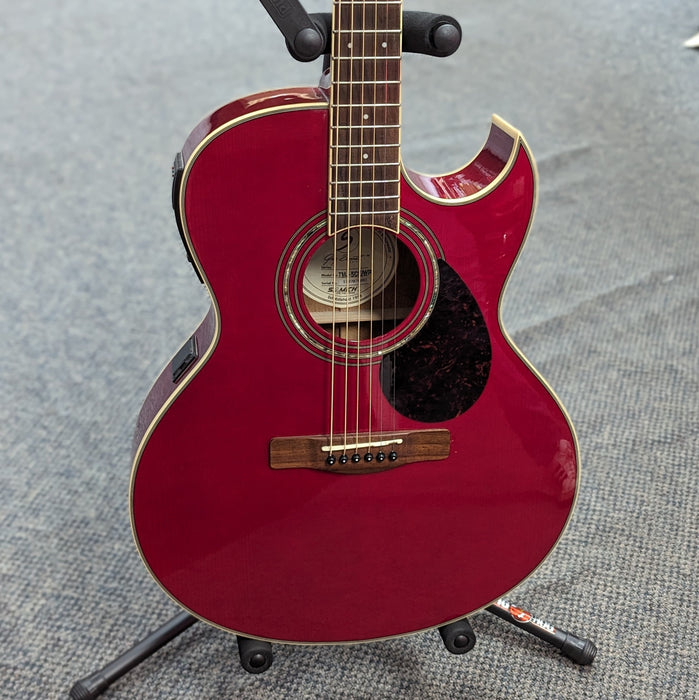 USED Greg Bennett By Samick TMJ-5CE Acoustic-Electric Guitar, Red