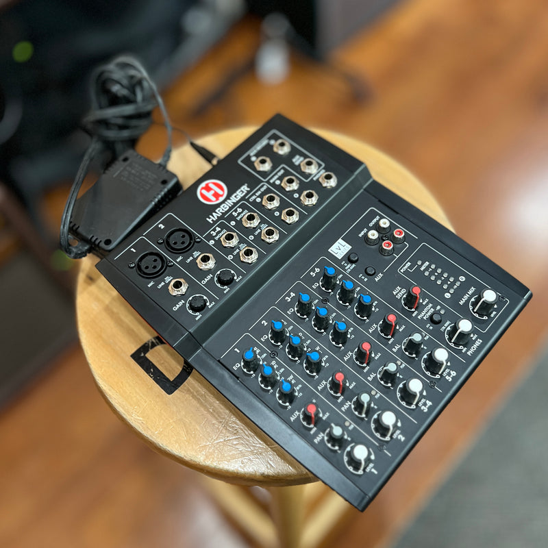 USED Harbinger LVL L802 Compact 6-Channel Mixer