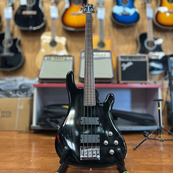 USED Hartke AK4 Electric Bass CUSTOM FRETLESS, Black